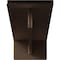 Ekena Millwork Heaton Hidden Support Steel Bracket w/ 12" Support Depth, Hammered Dark Bronze 3"W x 16"D x 2"H BKTM03X16X02HEHDB - alternate 5